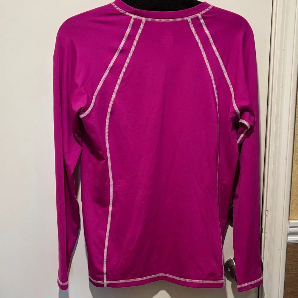Nike Bright Fuchsia Long Sleeve Swim Shirt - Picture 3 of 3